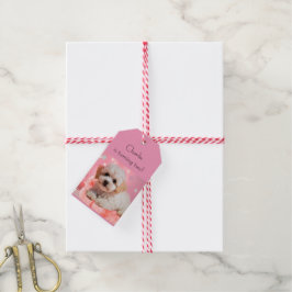 Hond Laten we feest verjaardag Cadeaulabel