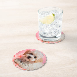 Hond Laten we feest verjaardag Kartonnen Onderzetters