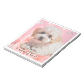 Hond Laten we feest verjaardag Notitieblok (Linkerzijde)