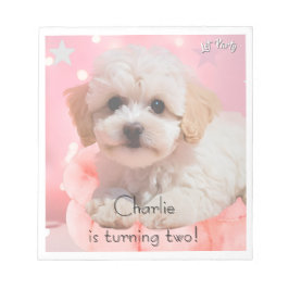 Hond Laten we feest verjaardag  Notitieblok