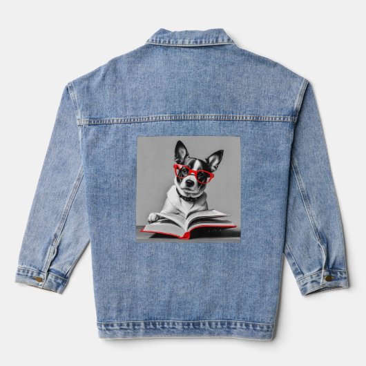 Hond Leesboek Denim Jacket (Achterkant)