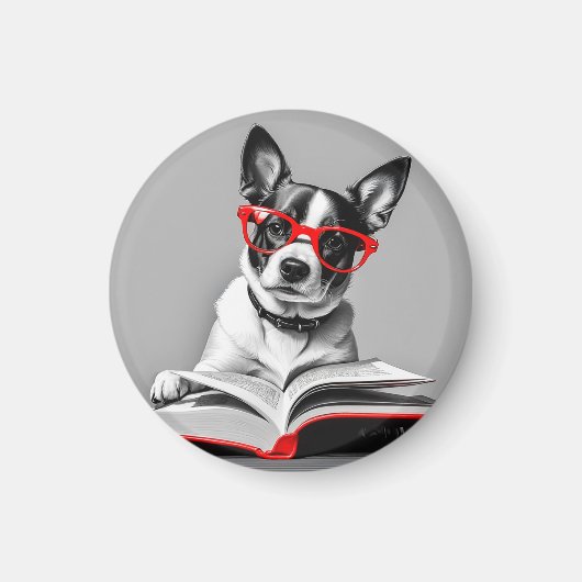 Hond Leesboek Magneet (Voorkant)