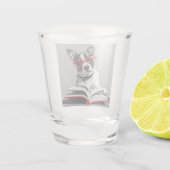 Hond Leesboek Shot Glas (Achterkant)