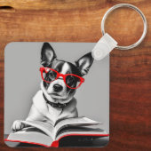 Hond Leesboek Sleutelhanger (Achterkant)