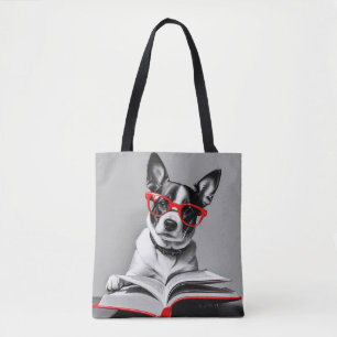 Hond Leesboek Tote Bag