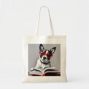 Hond Leesboek Tote Bag