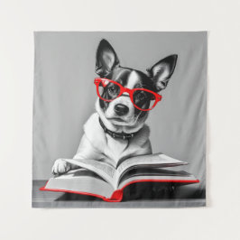 Hond Leesboek Wandkleed