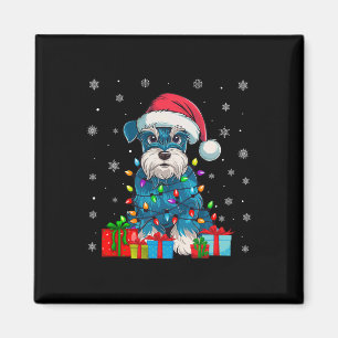 Hond Lelijke Kerstverlichting Santa Miniatuur Schn Magneet