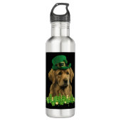 Hond Leprechaun St Patricks Day, Grappige St patty Waterfles (Voorkant)