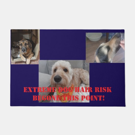Hond leuk cadeau personaliseren deurmat (Voorkant)