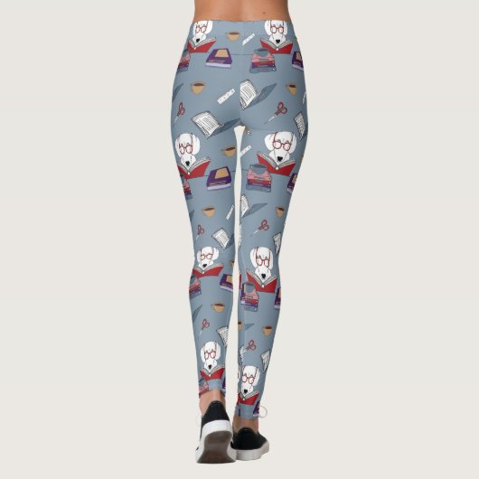 Hond lezen leggings (Achterkant)