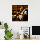 Hond lezen poster (Thuiskantoor)