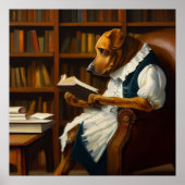Hond lezen poster (Voorkant)