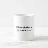 🐶 Hond Lie Quote Romantisch Cadeau-idee Koffiemok (Center)