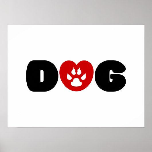 Hond Liefhart Poster (Voorkant)
