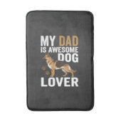 Hond Liefhebbende Vader Is Geweldig Badmat (Voorkant Verticaal)