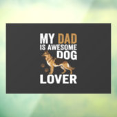 Hond Liefhebbende Vader Is Geweldig Raamsticker (Vel 3)