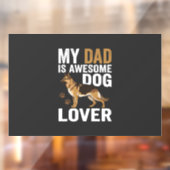 Hond Liefhebbende Vader Is Geweldig Raamsticker (Vel 2)