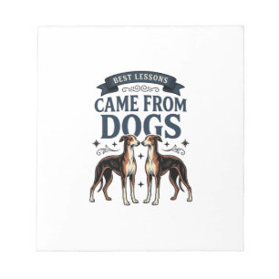 Hond Liefhebber Citaat Vintage Gravure Hond Typogr Notitieblok