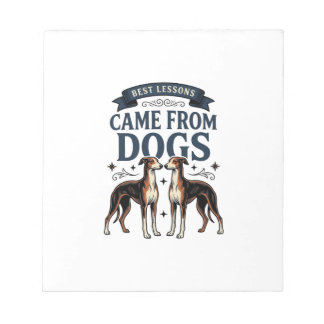 Hond Liefhebber Citaat Vintage Gravure Hond Typogr Notitieblok