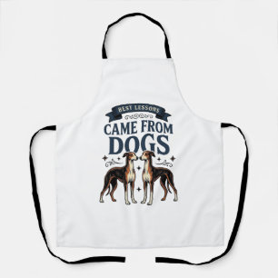 Hond Liefhebber Citaat Vintage Gravure Hond Typogr Schort