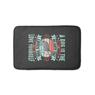 Hond Liefhebber Citaat Vintage Husky Grafisch Badmat