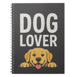 Hond Liefhebber Cute Hond Illustratie Typografie O Notitieboek