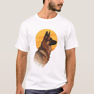 Hond Liefhebber Duitse Herder Grafisch T-shirt