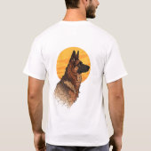 Hond Liefhebber Duitse Herder Grafisch T-shirt (Achterkant)