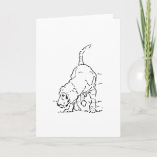 Hond Liefhebber Herinnering, Beagle Illustratie Feestdagen Kaart