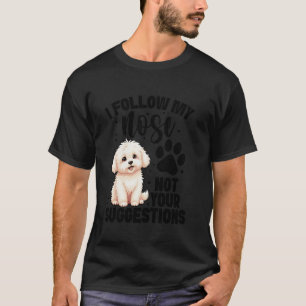 Hond Liefhebber Hond Eigenaar Mijn Neus Puppy Lief T-shirt