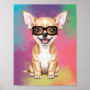 Hond Liefhebber Kleurrijke Grappige Hond PopArt Poster