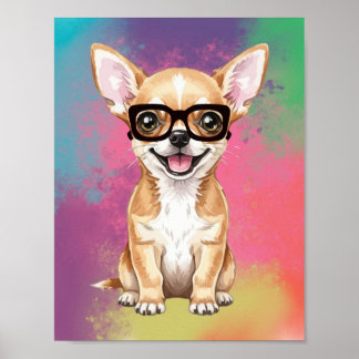 Hond Liefhebber | Kleurrijke Grappige Hond PopArt Poster