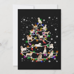 Hond Liefhebber   Labrador Kerstboom Kaart