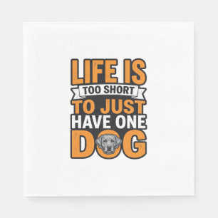 Hond Liefhebber Leven Is Te Kort Vintage T-shirt O Servet