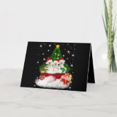 Hond Liefhebber | Maltese Pups als Kerstcadeau Feestdagen Kaart (Voorkant)