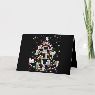 Hond Liefhebber   Maltezer Kerstboom Sprookjeslich Feestdagen Kaart