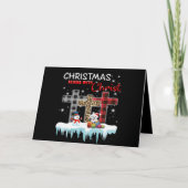 Hond Liefhebber | Maltezer Kerstmis Begint Met Chr Feestdagen Kaart (Voorkant)