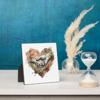 Hond Liefhebber Mens Dier Band Waterverf Hart Fotoplaat