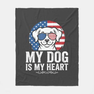 Hond Liefhebber Mijn Hond Is Mijn Hart Fleece Deken