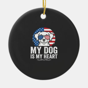 Hond Liefhebber Mijn Hond Is Mijn Hart Keramisch Ornament