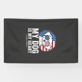 Hond Liefhebber Mijn Hond Is Mijn Hart Spandoek (Horizontaal)