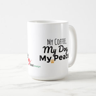 Hond Liefhebber Mok – Mijn Koffie Mijn Hond Mijn V