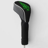 Hond Liefhebber Pootafdruk Kerstboom 5 Golfheadcover (Schuin)