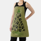 Hond Liefhebber Pootafdruk Kerstboom 6 Schort (Insitu)