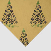 Hond Liefhebber Pootafdruk Kerstboom 6 Tissuepapier (Detail)