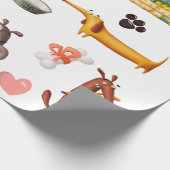 Hond Liefhebber Schattig Cadeaupapier (Hoek)