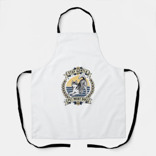 Hond Liefhebber Shirt Blijf Zachtjes Meer Honden A Schort
