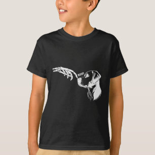 Hond Liefhebber Skelet Hand Boop Grappige Hallowee T-shirt
