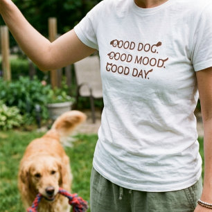 Hond Liefhebber T-shirt Goede Hond Goede Stemming